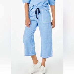 Roller Rabbit Cassia High Rise Wide Leg Drawstring Sweatpants Sz Small